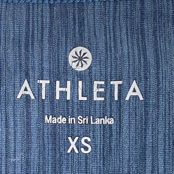 Athleta | Blue Shadow Stripe Chi Long Sleeve Size XS - Picture 7 of 10